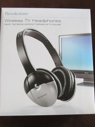 Brookstone Wireless TV Headphones - New In Box