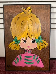 Hand Painted Wood Wall Decor