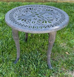 Wrought Iron End Table