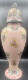 EPL Alcobaca 92 Hand Painted Ginger Jar Made In Portugal