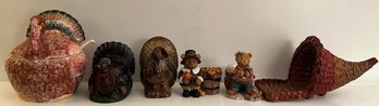 Assorted Thanksgiving Decor - 6 Pieces