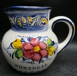 Pascoal Alcobaca Portugal Hand Painted Pitcher