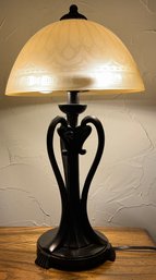 Glass Top Table Lamp