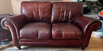 Leather Mart Brown Leather Loveseat