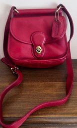 Vintage Coach Red Post Pouch Shoulder Crossbody Bag No. 022-6212