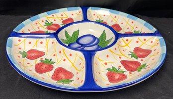 Capriware Michaels Orchard Hand Painted Serving Platter