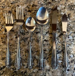 RoseMary Stainless Steel Flatware - 61 Piece Lot