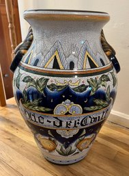 Italian Style Crackle Ceramic Vase