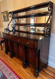 Vintage Mirror Back Sideboard Cabinet