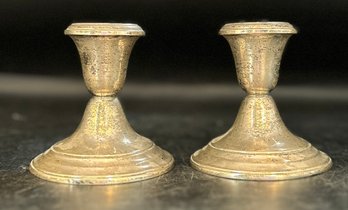 Gorham Sterling Candlestick Holders, Weighted Sterling