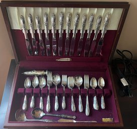 Community Silver Plate Flatware Set 74 Pieces