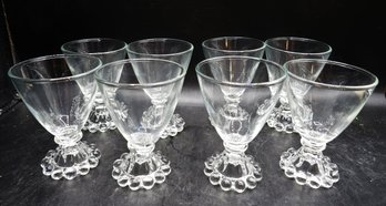 ANCHOR HOCKING Berwick-Boopie-Clear Glass Footed Glasses - Set Of 8