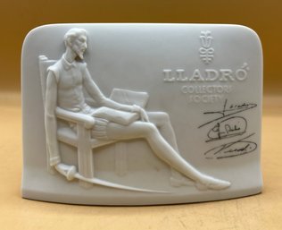 Lladro Collectors Society Porcelain 'Don Quixote' Signed Plaque