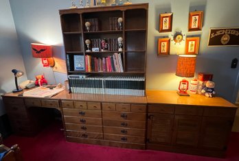 Ethan Allen Bookshelf Dresser Desk