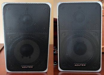 Acutex Mini Transducer System Speakers- 2 Pieces