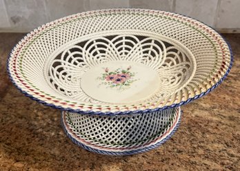 Lahuerta Lattice Footed Bowl Made In Spain