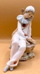 Nao By Lladro Figurine Clown With Mandolin & Love Letter 70's #24JU