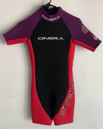 O'Neil 12 Wetsuit Women's Pink Black Shorty Neoprene