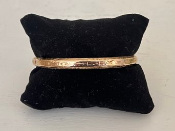 1922 Etched Bangle Bracelet 10.7 G