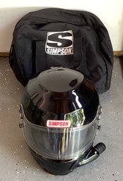 Simpson Airflow Side Forced Air Racing Helmet With Storage Bag