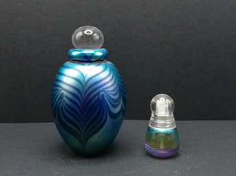 Robert Eickholt Iridescent Perfume Bottle & Estee Lauder Beyond Paradise Perfume Bottle