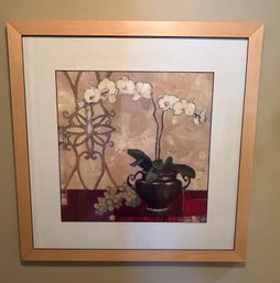 Gabriela Ibarra Signed Floral Framed Art