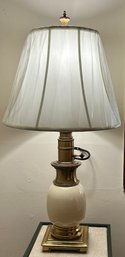 Lenox Porcelain And Brass Table Lamp