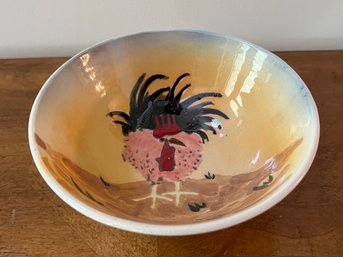 Lipkin Studio Pottery Rooster Bowl