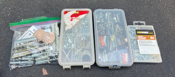 Screws, Brackets & Nut Lot