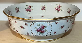 Cauldon Ltd England China Rose Motif Bowl