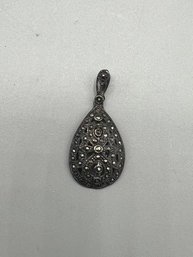 Sterling Silver Marcasite Pendant 0.09 OZT