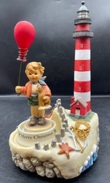 Hummel By The Sea Lighthouse 'Carnival Fun' 239/E And Merry Christmas Stand
