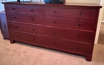 Cherry Color 8 Draw Wood Dresser