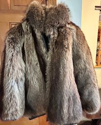 Muskrat Fur Coat Women's Size S/M