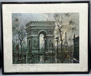 Paris Krisarts L' Are De Triomphe Print French Artist Maurice Legendre