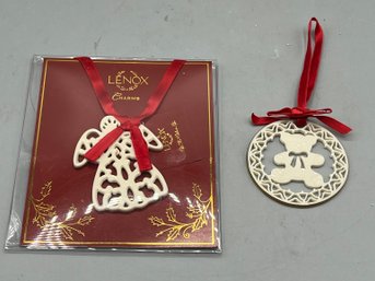 Lenox Holiday Gift Charms - 2 Pieces