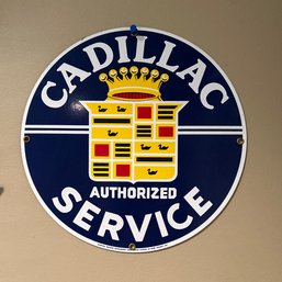 Cadillac Service Sign Metal