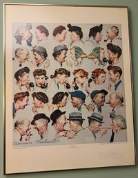 The Gossips By Norman Rockwell Print Framed