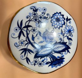 Crown Devon Porcelain Hand Painted Trinket Box, Made In England