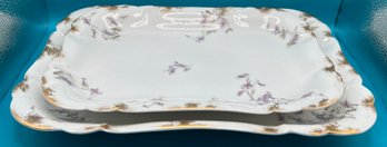 Haviland Limoges Square Serving Platters - 2 Pieces