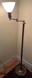 Brass Swinging Arm Floor Lamp 53 Inches