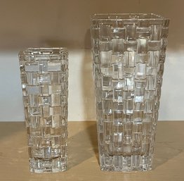 Nachtmann Bossa Nova Crystal Vases -2 Pieces