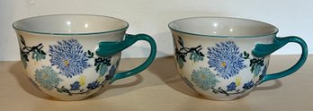 Anthropologie Arboretum Mugs - 2 Pieces