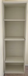 White Standing Bookcase With Adjustable Shelves