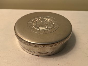 Tiffany & Co Pewter Trinket Box College Of New Rochelle