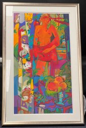 Manel Anoro  Dona AP Signed Framed Serigraph Numbered 72/75