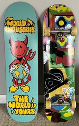 World Industries Skate Board & Oskar Rozenburg Skate Board - 2 Pieces