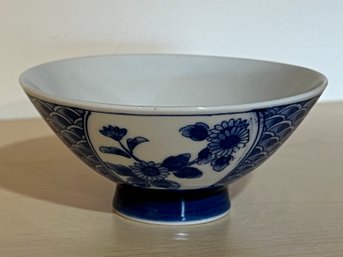 Chinese White/blue Porcelain Rice Bowl