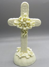 Cross With Flowers Figurine