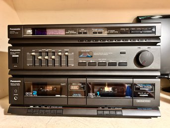 Panasonic AM/FM Stereo Tuner Double Cassette Deck